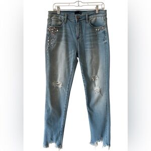 AQUA Embellished Blue Jeans Size 30